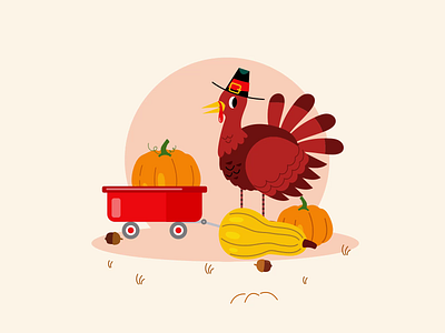 Happy Thanksgiving Animation adobe after effect animation animation after effects celebration gif animation illustration illustration animation lottiefiles