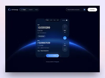 Crypto Trading Website crypto crypto design crypto trading crypto website dashboard redesign trade dashboard trading platform ui animate uiniswap
