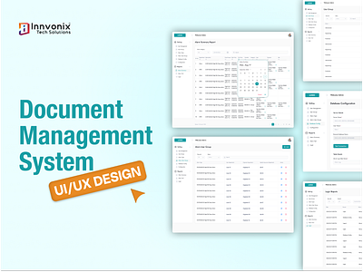 UI/UX Design for a Document Management System ai branding creative dashboard design dashboardui design documentmanagement graphic design illustration innvonix mobile app development system ui uidesign uxdesign web development webappdesign
