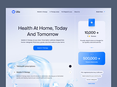 Mobile IV therapy graphic design health care healthtech infusion iv therapy interface medicalapp minimal mobile iv modernui product telehealth therapy ui visual identity web website