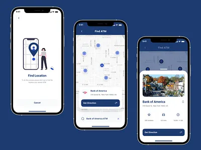 ATM Finder App UI Design atm finder app atm finder app design atm finder ui atm finder ux atm locator app design atm map ui banking app ui screens dribbble ui concept finance app ui financial app design fintech app uiux location finder app ui minimal app design mobile app ux design mobile banking ui