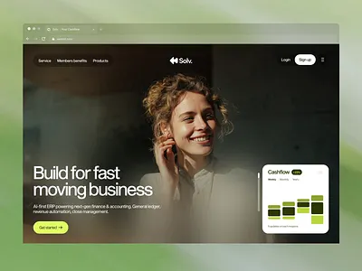 Solv - Fintech SaaS Website animation bank services banking banking platform finance financial website fintech fintech platform fintech startup fintech website design hero section landing page modern banking payments personal finance app revolut saas web platform startup ui ux web design