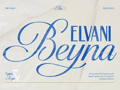 Beyna Elvani beauty font branding chic font custom font editorial font elegant font fashion font font font design font free font style headline luxury font magazine romantic font sans serif script typeface wedding font wedding invitation