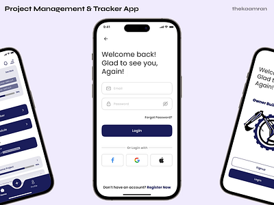 Project Management Application UI product design project management app project managent app project tracker app thekamraan ui ui design ui ux design user interface ux ux design weather