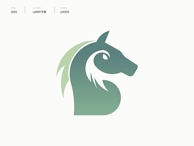 绿马数藏logo｜马儿logo｜horse logo branding design graphic design horse horse logo icon logo logo design 创意 标识 标识设计 马 马 logo 马儿 马儿logo 骏马 骏马logo