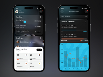 HR Mobile App Concept app design employee hr app hr management app human resources mobile app people management recruitment schedule workforce management
