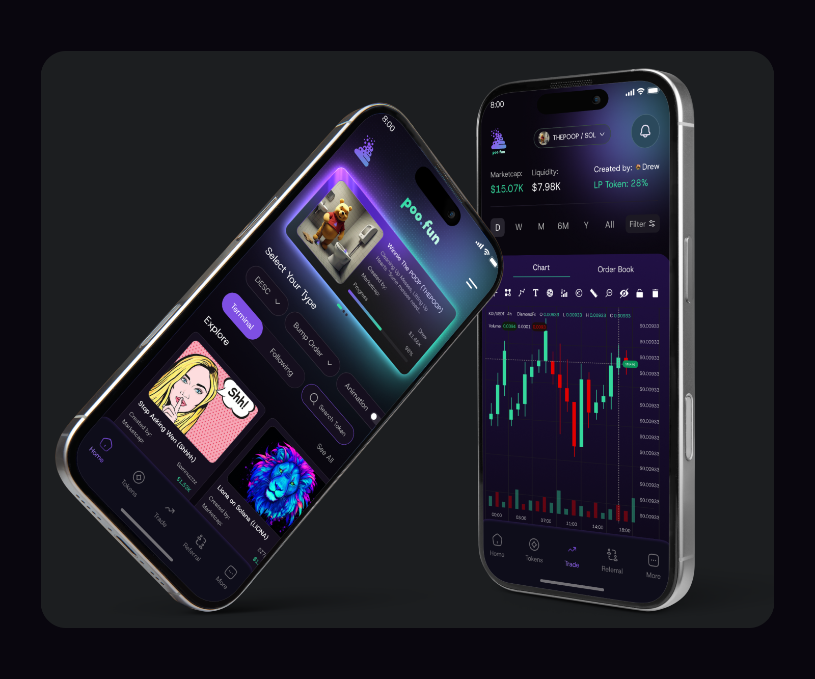 Crypto Trading platform blockchaindesign cryptoapp cryptoexchange cryptotrading digitalfinance fintechui mobiletradingapp tradingplatform web3design