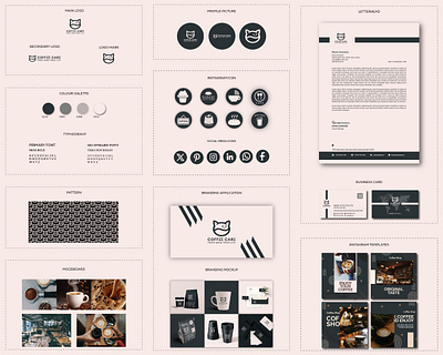 Coffee Shop Logo|Brand kit design|Brand book Logo Design brand book brand identity brand kit branding cafe cafe lolgo coffee coffee bean cooffee shop design gradeint iconic identity illustration logo logo design modern restaurant