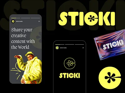 STICKI - Branding: logo design, visual identity brand brand identity branding creative identity illustration logo logo design logo mark logo mockup logos logotype mark minimal minimalist logo modern logo symbol typography visual identity