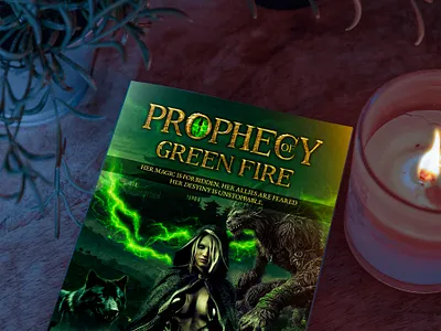 Prophecy of Green Fire boocovetemplate bookart bookartdiy bookcover bookcoverdesign bookcoverideas bookcoverwattpad booksaesthetic coverillustration custombookcover darkfantasydesign epicfantasy fantasyart fantasyauthor fantasybookcover kindlebookcover sciencefictionbooks scifibookcover selfpublishing thrillerbookcover