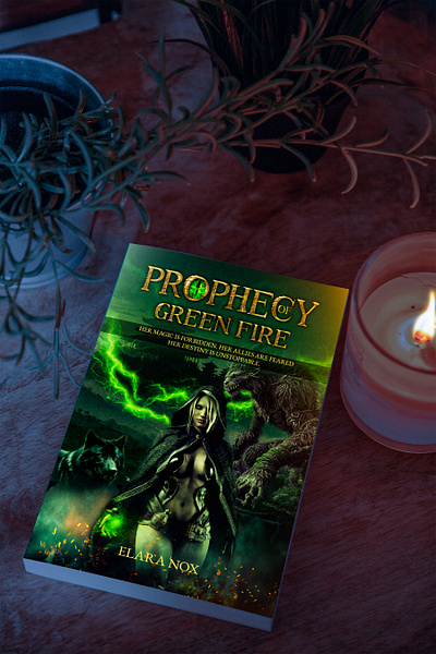Prophecy of Green Fire boocovetemplate bookart bookartdiy bookcover bookcoverdesign bookcoverideas bookcoverwattpad booksaesthetic coverillustration custombookcover darkfantasydesign epicfantasy fantasyart fantasyauthor fantasybookcover kindlebookcover sciencefictionbooks scifibookcover selfpublishing thrillerbookcover
