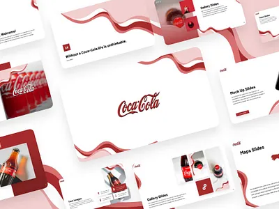 Coca Cola Presentation branding coca cola cocacola cola design elegant graphic design illustration minimalist powerpoint presentation softderink template