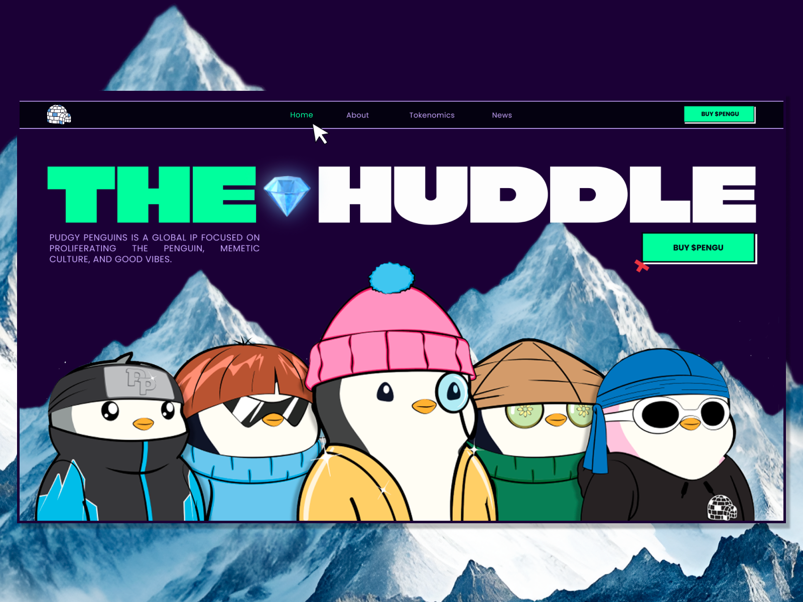 Pengu Airdrop — Crypto Meme Mem Token by Nina Marinenko on Dribbble