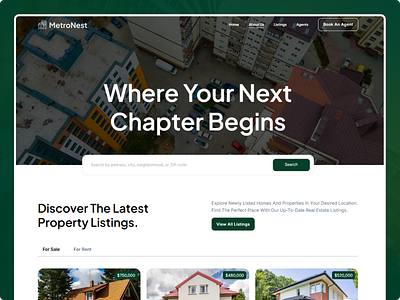 Real Estate Website Design for MetroNest business website clean website house rental website house selling website housing website property listing property management raddito real estate real estate website realtor agent user friendly website web design web development website ui wordpress web