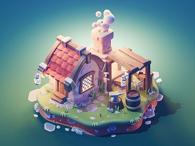 Blacksmith House 3d animation app branding design flat graphic design icon illustration illustrator logo minimal motion graphics typography ui ux vector web web design website