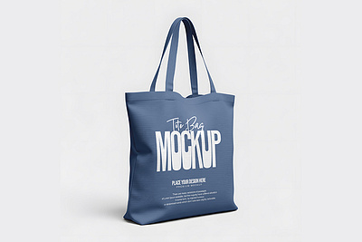 Minimalist Fabric Tote Bag Mockup custom tote design
