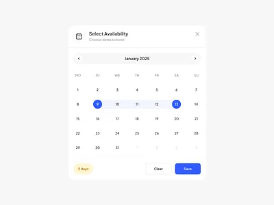 Date Picker dashboardui datepicker uicomponent uiux