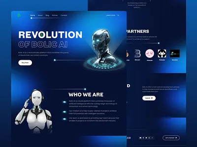 AI Agent Landing Page ai ai agency ai agent ai agent landing page ai website artificial intelligence b2b corporate landing page saas startup uiux