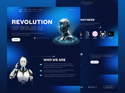 AI Agent Landing Page ai ai agency ai agent ai agent landing page ai website artificial intelligence b2b corporate landing page saas startup uiux
