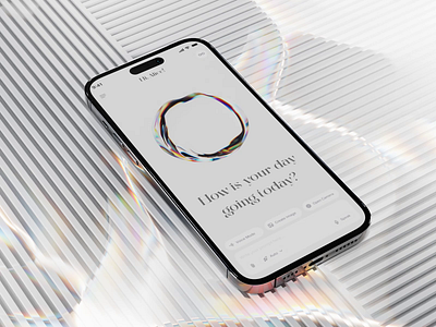 mobile AI Assistant - Light theme 3d ai ai assistant ai home screen akshay hooda animation application branding design designer illustration minimal mobile mobile app motion graphics motion visual popular product design screen ui