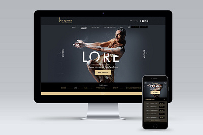 Dance Company aboriginal cultural dance design layout theatre ui website