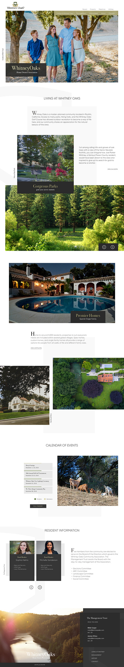 Luxury HOA Website design hoa landing luxury ui user interface web design web interface website