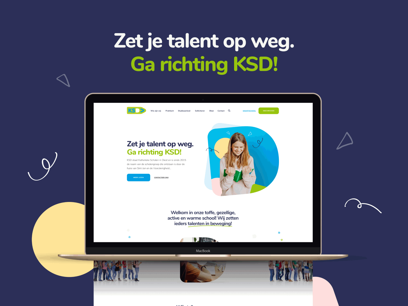 KS Diest School belgium branding brussels design graphic design icons illustration school students teenage teens ui