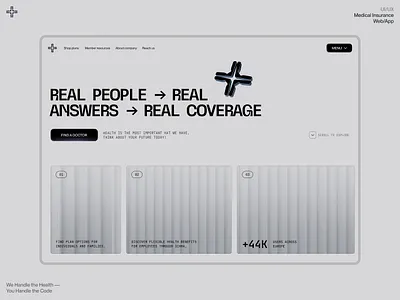 Onyx — Website Design for Medical Insurance business design experience design health health app healthcare healthcare app insurance marketing design medical insurance ui ux web design wellness