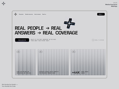 Onyx — Website Design for Medical Insurance business design experience design health health app healthcare healthcare app insurance marketing design medical insurance ui ux web design wellness