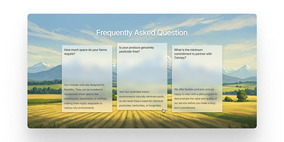 FAQ Section component minimal ui web design