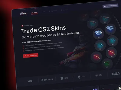 CS:GO Gambling Website Redesign betting casino casino landing page csgo dashboard csgo landing page csgo website dark dashboard gambling gambling website gaming website web app website