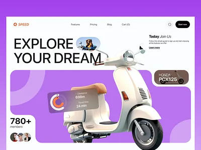 Renting web ui design clean design e commerce e commerce website hero section minimal ui online shop product product design product page shop shopping store ui ui design ux web web design web ui website website design