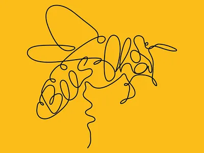 Bees-Oha bee branding creative design designer graphic design honey illustration logo logotype
