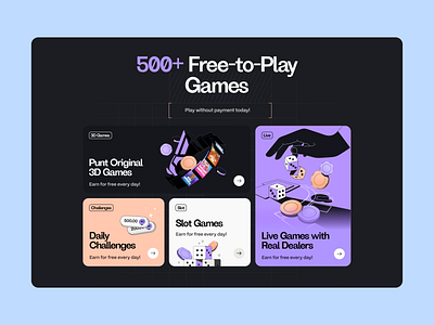 Game Platform Landing Page bets betting casino casino dashboard casino landing page casino site casino website design crypto dashboard crypto landing page gambling gambling design gambling game gaming design jackpot lottery online casino online casino design roulette slots staking