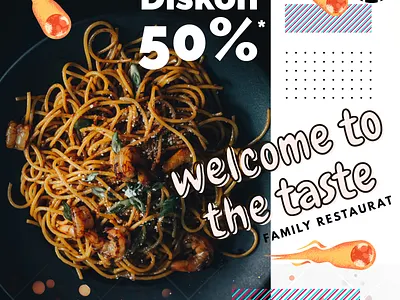 Food Poster Design illustration poster design social media design