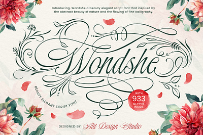 Wondshe Typeface design font fonts letteing typeface