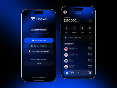 Finance App Design app crm finance finance app fintech fintech app investment log in login screen mobile mobile app money saas signin signup form signup screen ui ux