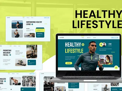 Healthy Lifestyle Presentation agency branding creative design graphic design healthy lifestyle marketing presentation