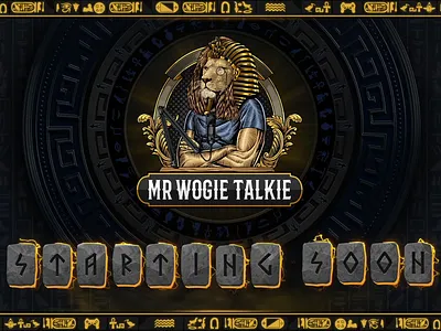 Egyptian Stream Overlay gaming logo logo overlays stream overlay twitch