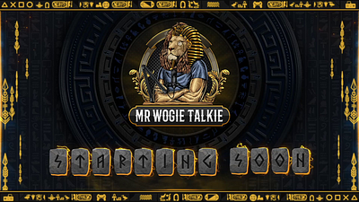 Egyptian Stream Overlay gaming logo logo overlays stream overlay twitch