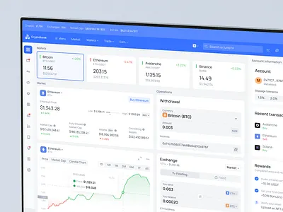 Crypto Wallet Dashboard Design crypto currency crypto trade platform crypto trading crypto wallet design crypto wallet interface currency web web design