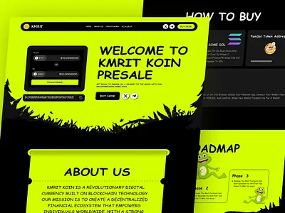Meme Coin - Meme Coin Website Design meme meme coin meme coin landing page meme coin template meme coin website presale web design