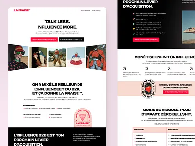 B2B Influence Landing Page b2b design landing marketing ui ux web design website