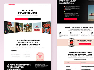 B2B Influence Landing Page b2b design landing marketing ui ux web design website