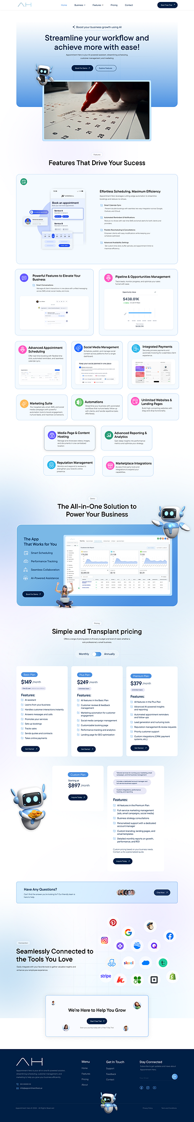 Appointment Hero branding elementor ui web design wordpress