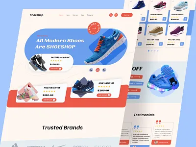 Nike Shoe Website Design best ui creative ui design design footwear footwear ui design footwear website header landing page design modern shoe ui nike nike website shoe shoe ui shoe web design ux web design website design