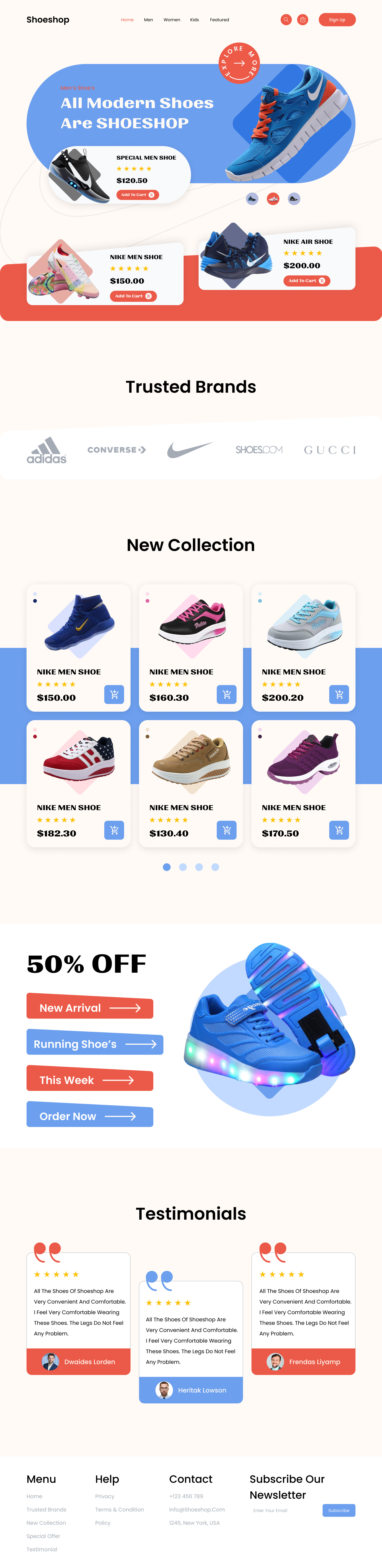 Nike Shoe Website Design by Ahsan on Dribbble