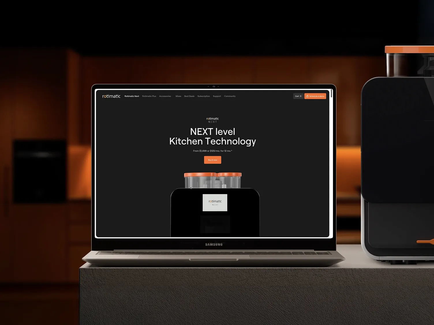 Rotimatic — 3D Web Experience for Kitchen Appliances 3d 3dwebsite creativewebsite graphic design motion graphics ui website