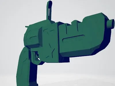 Revolver .stl model by the concept 3d