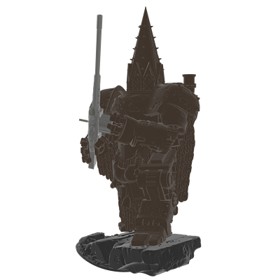Anacharest Church from Trench Crusade with 40mm gun (.STL) 3d